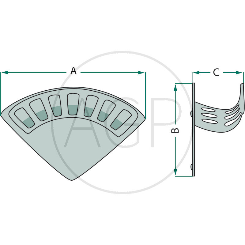 Hliníkový nástěnný držák na zahradní hadici o velikosti XL