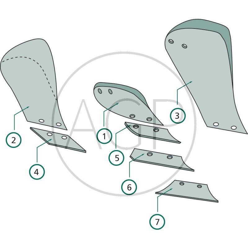 Ostří předradličky pravé provedení pro Lemken