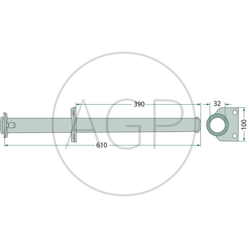 Ložisková trubka ramene Fella, na typy TS 335, 380, 320, 330, 630