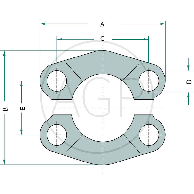 SAE Přirubová polovina 6000-1.1/4