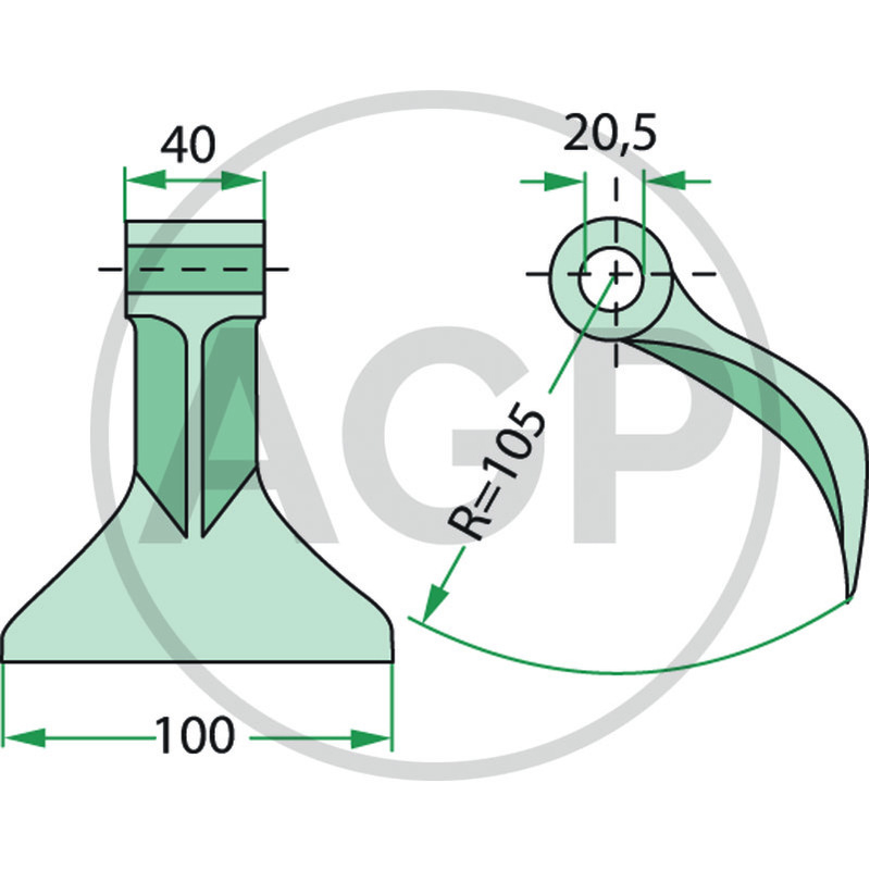 Kladivo mulučovače Agrimaster