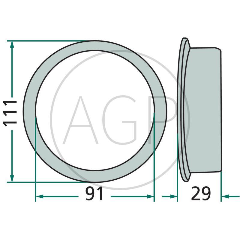 Pouzdro dolní pro Kuhn, na série FC, GMD