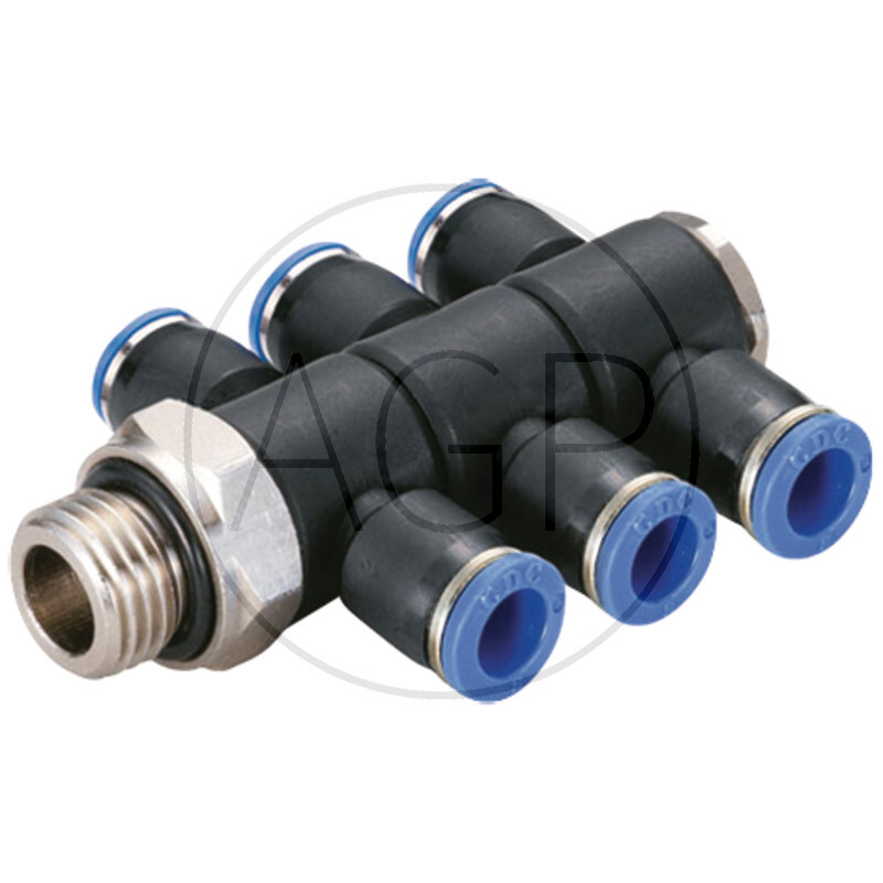 B-TVTEd3-8-1/8-KU T-rozdělovač-šroubení