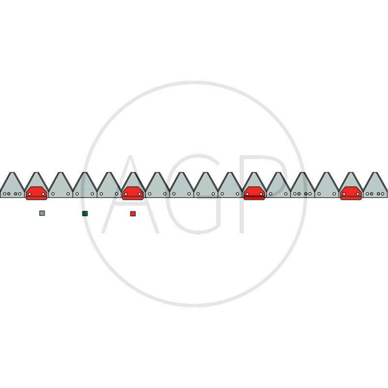 Nůž žací lišty ESM o délce 1070 mm s počtem 14 čepelí, FL 2 / 5