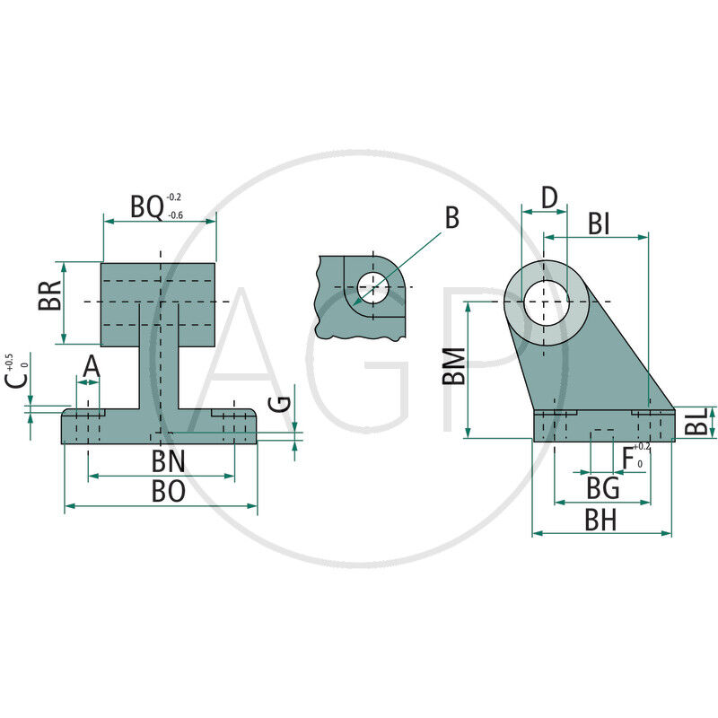 ZTI-BEF-GLN-50 Opěrné ložisko