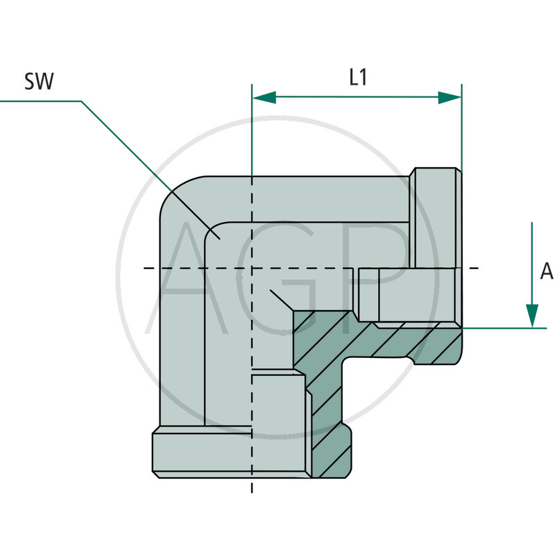 WA 1/8 F-BSP x 1/8 F-BSP