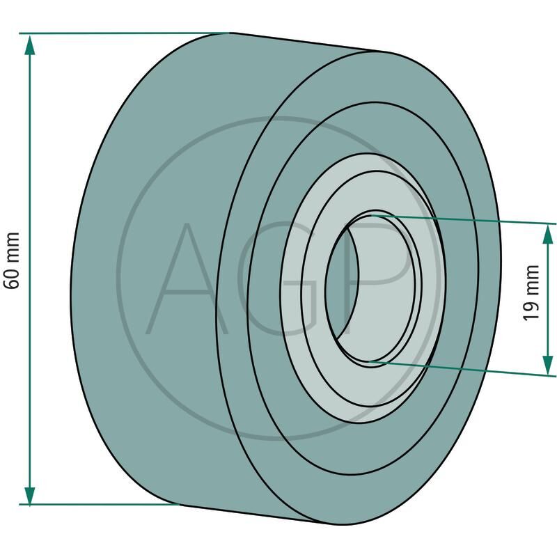 Pojezdová kladka pro John Deere, na série 300, 400