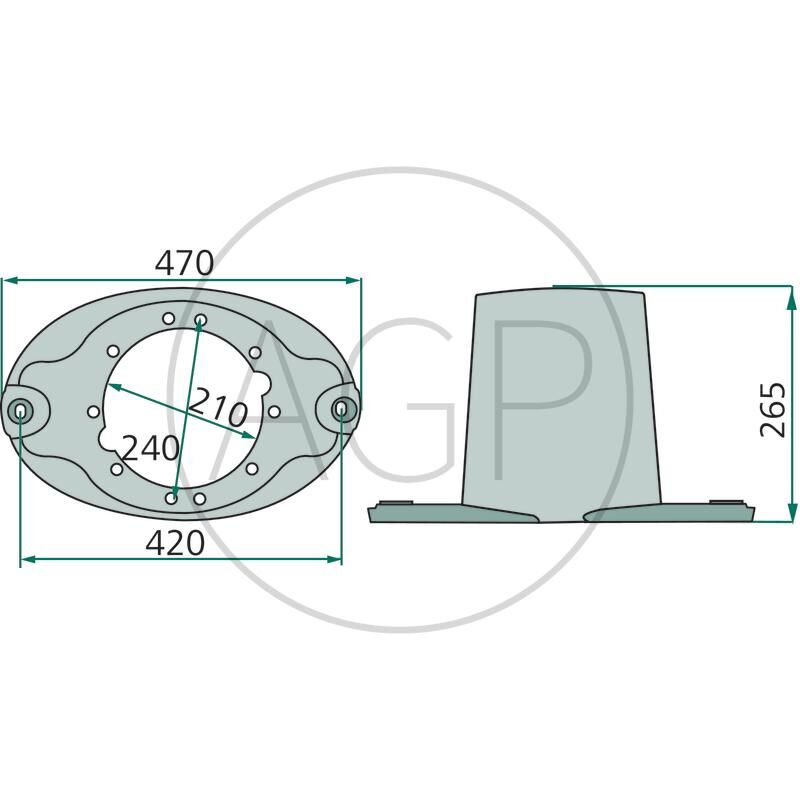 Žací kotouč pro Kuhn, na typ FC 200