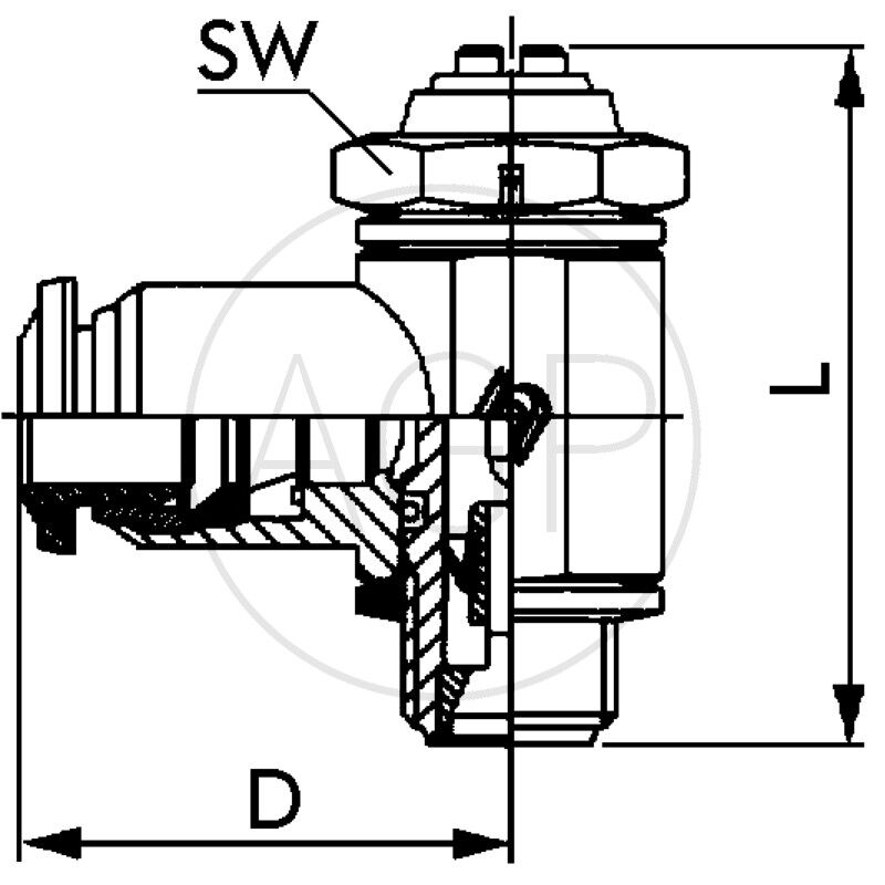 L-DRA-3/8-B-10-MSv v - Regulační zpětný ventil Typ A