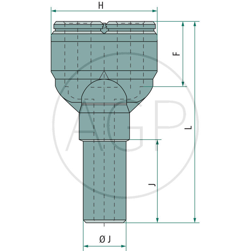 B-YSr2-6-4-KU Y-konektor