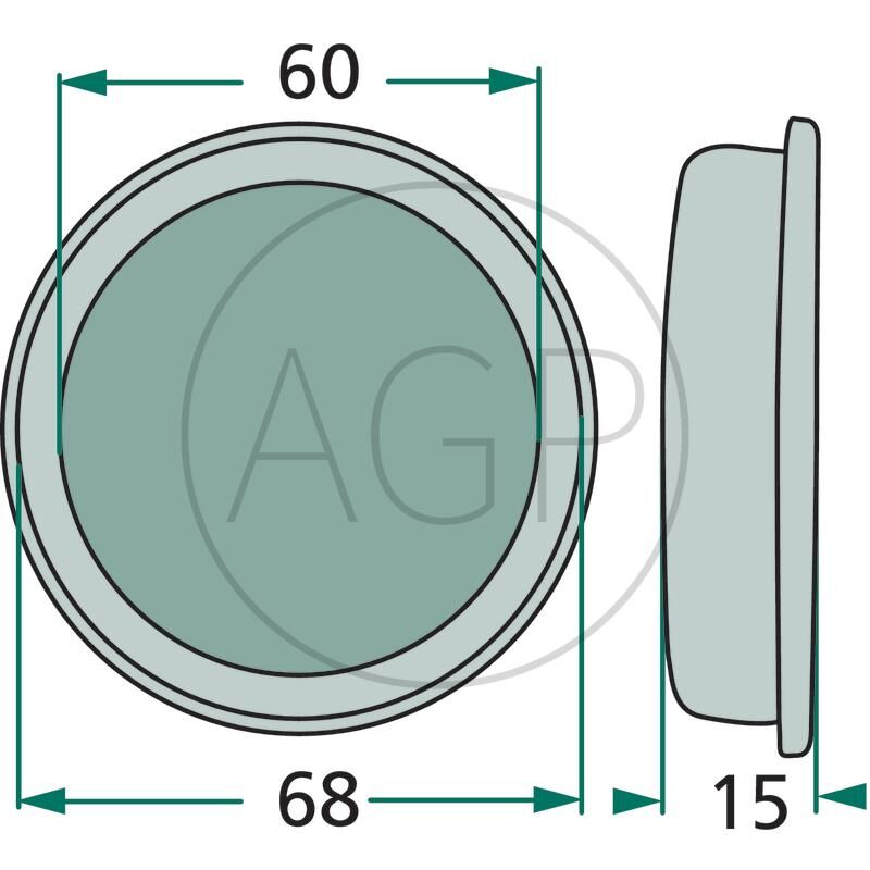 Uzavírací zátka pro Deutz-Fahr KM 20 a Pöttinger TM
