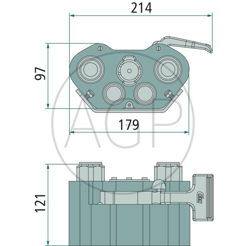 Cejn multi-X spojka duo 19 s přípojem G 3/4