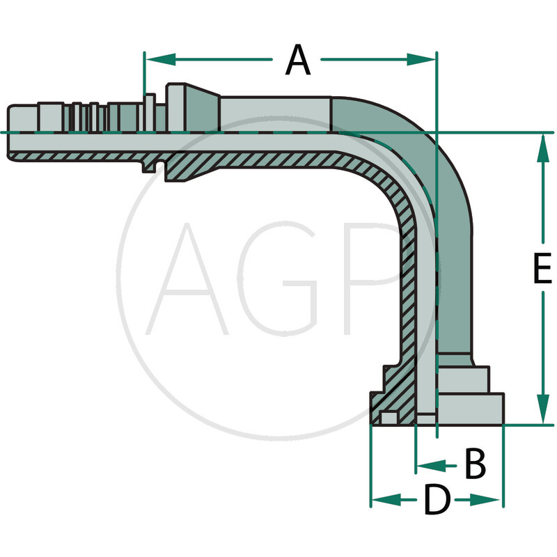 PN 25 SFL 1.1/2 90° SL=107