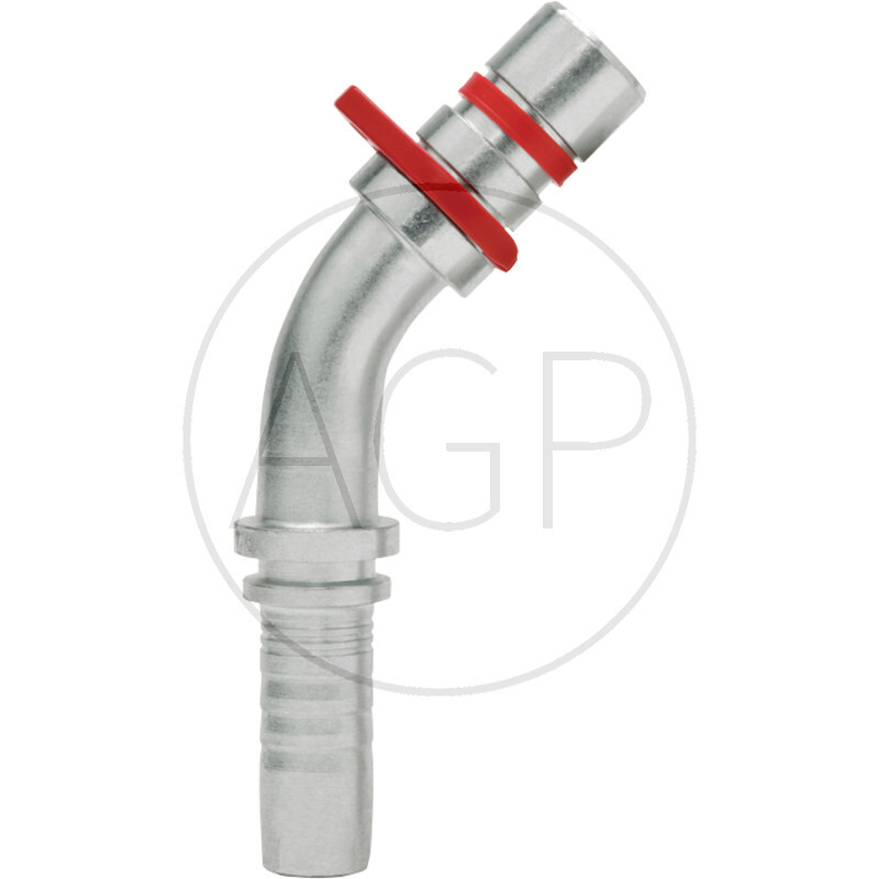 WEO-Lisovací vsuvka 45° 1/4 (10 mm); Přípoj hadice 1/4