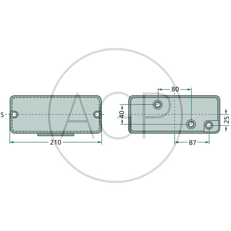 Zadní světlo bez osvětlení SPZ pro HW 80