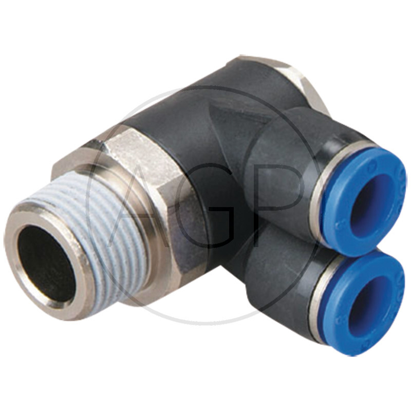 B-YVTEdk-10-1/4-KU Y-rozdělovač-šroubení