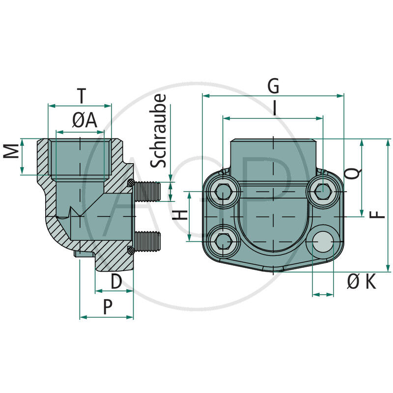 SAE-Příruba 90 1 6000 BSP 1