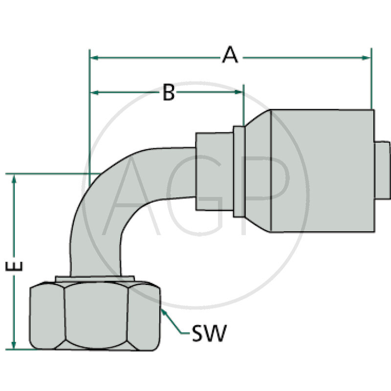 PNE 25 DKOL M30x2.0 90° (22L)