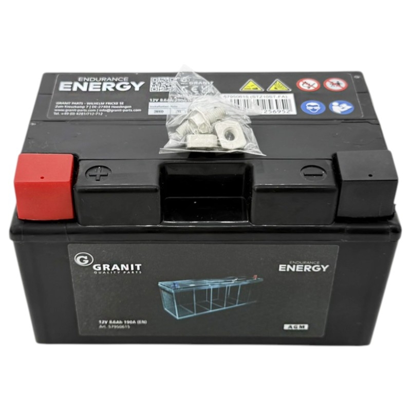 AGM baterie 12V kapacitě 8,6Ah bezúdržbová se startovacím proudem 190 A