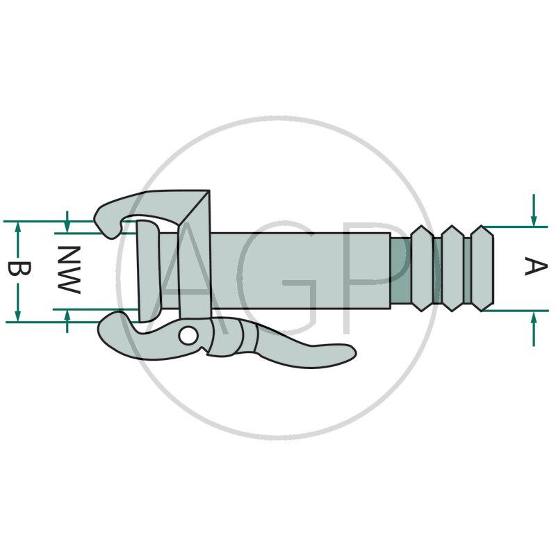 Díl (samice) s šířkou 108 / 4 mm/palec