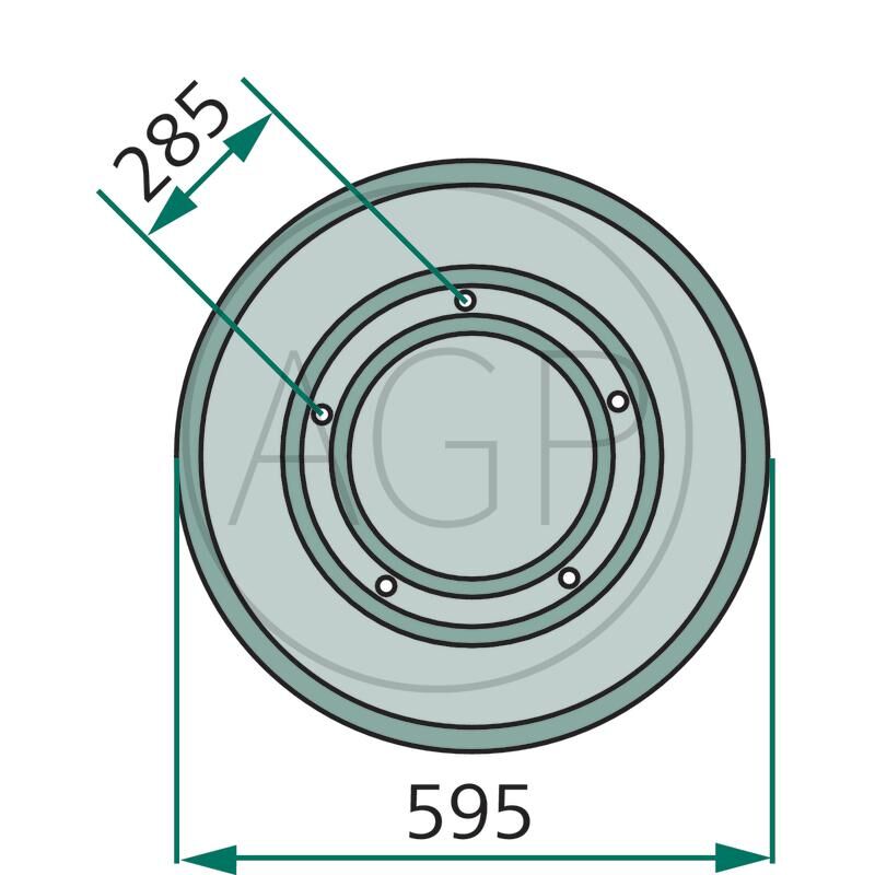 Kluzný talíř žacího stroje Vicon/PZ, Deutz-Fahr, Kuhn, Taarup
