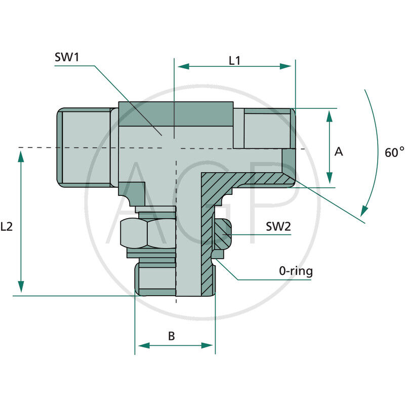 TAE 3/8 M-BSP x 1/4 M-BSP