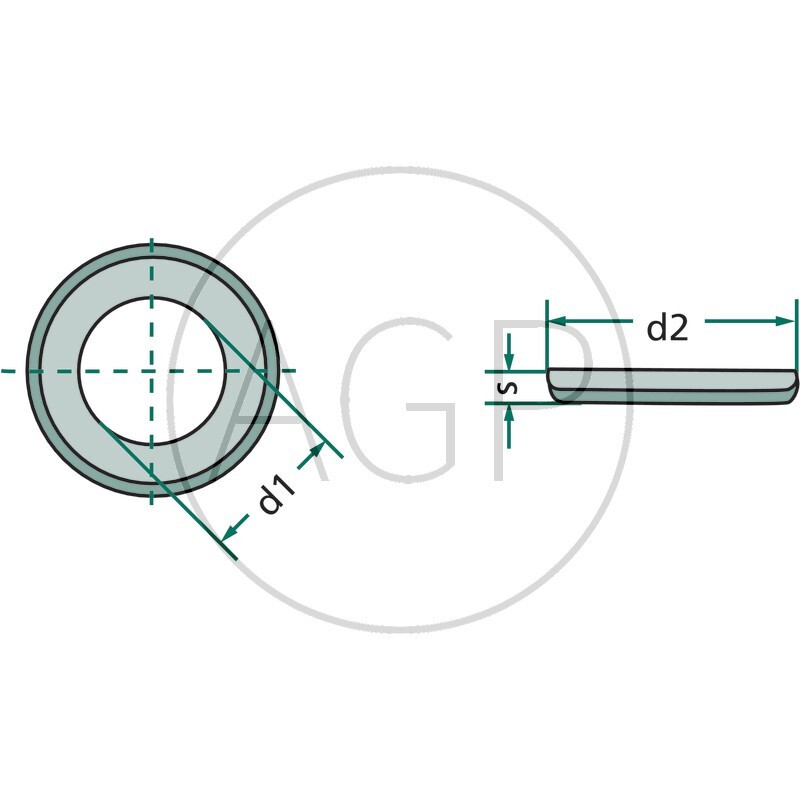 Podložka, ocel pro závit M10