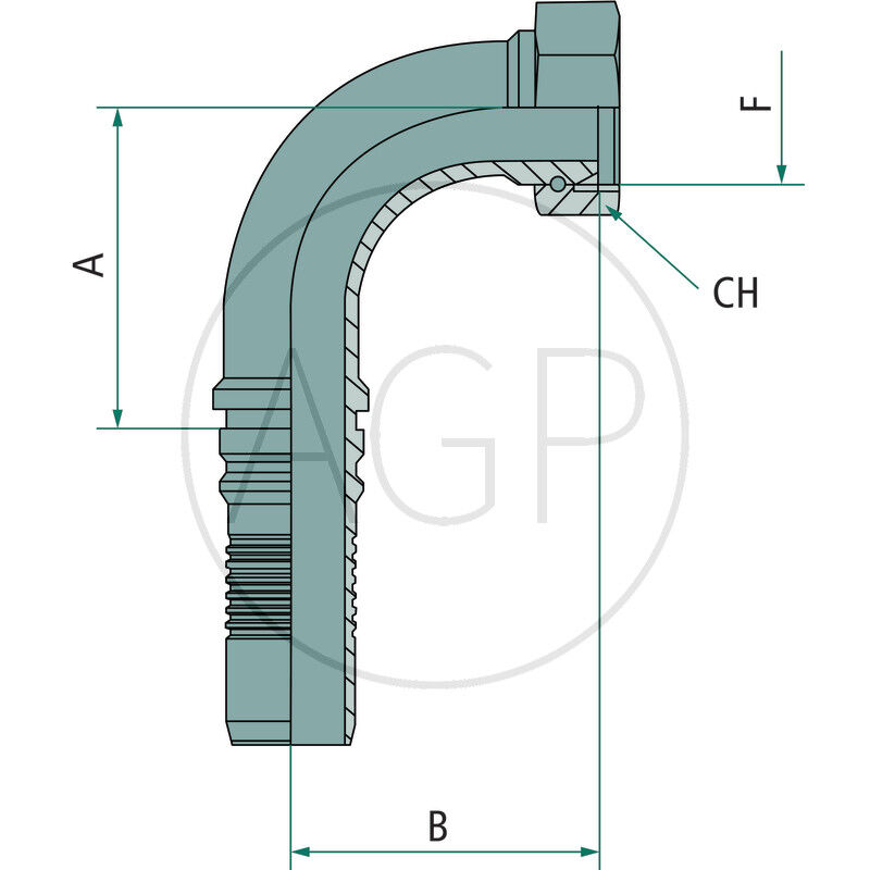 PN 50 DKOR 2 90° IL