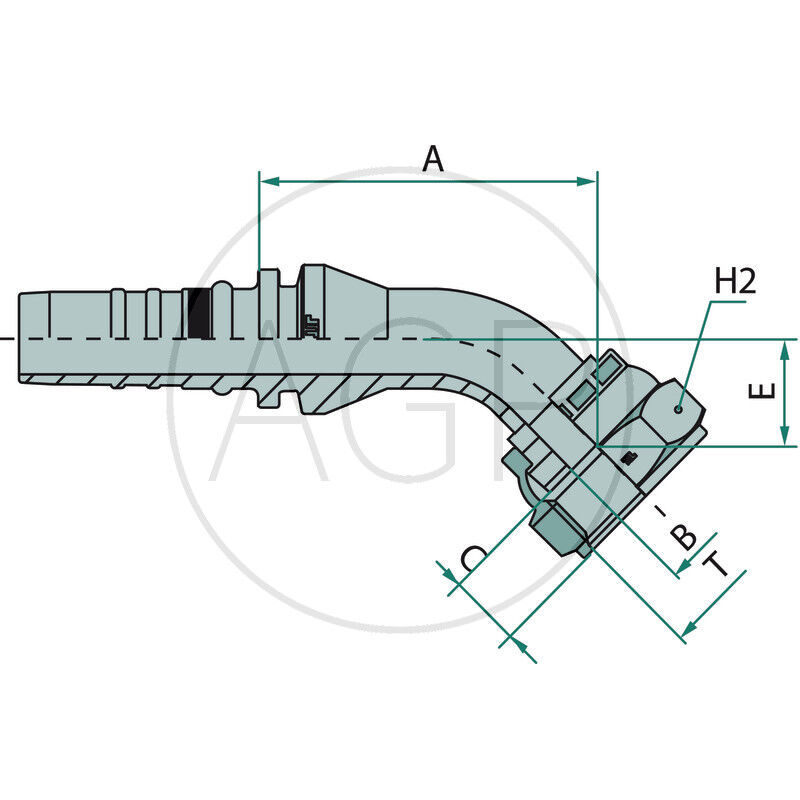 PN 20 DKORF 1.3/16 45° IL