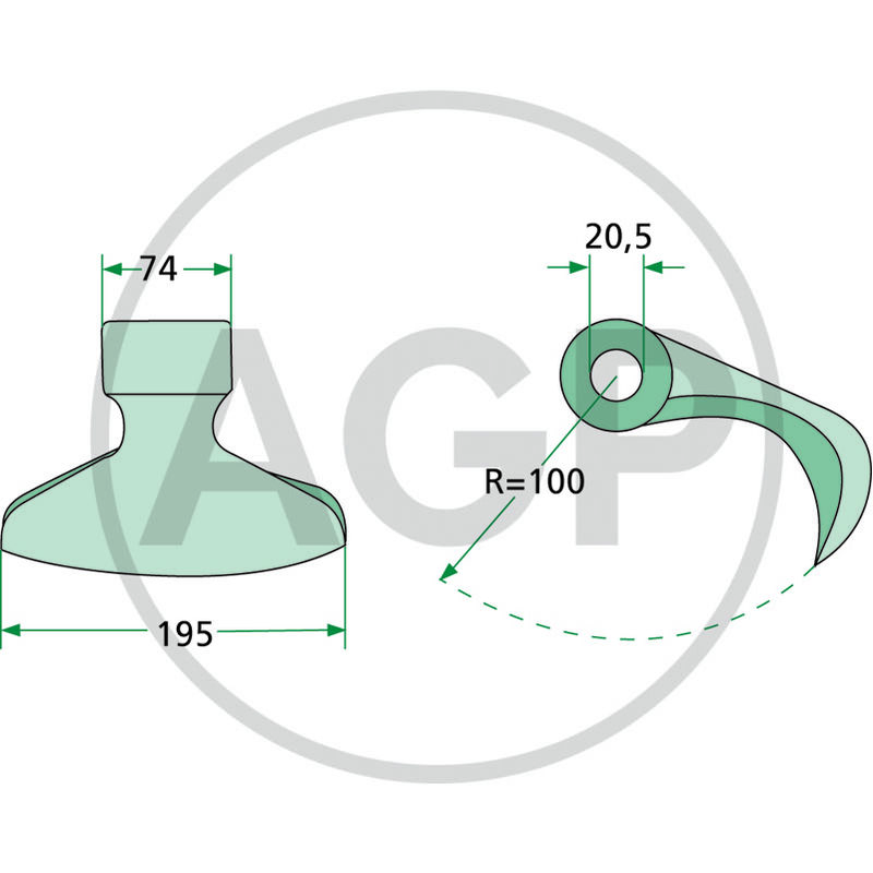 Kladivo mulčovače Rosatella, Tünnißen & Stocks, Van Wamel, Perfect