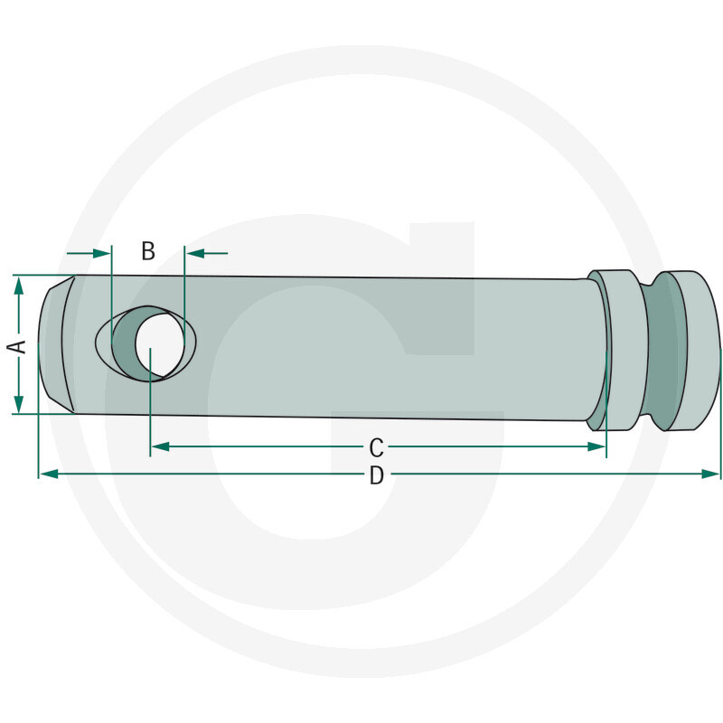 Čep třetího bodu kat. 1 o délce 80 mm