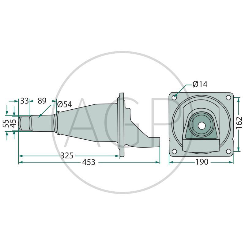 Trubka přírubového ložiska