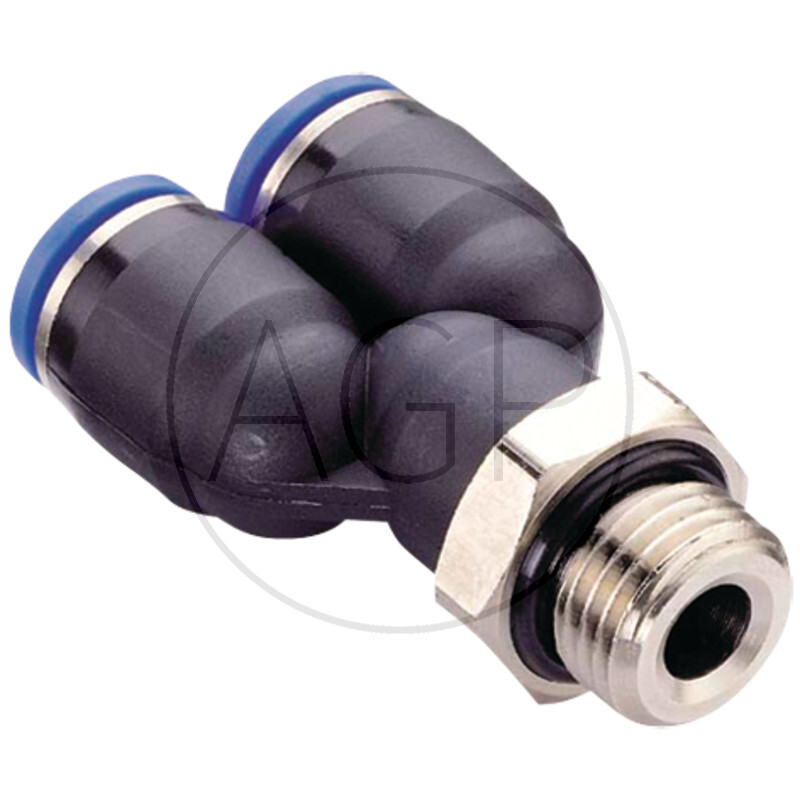 B-YE-8-1/8-KU Y-Šroubení