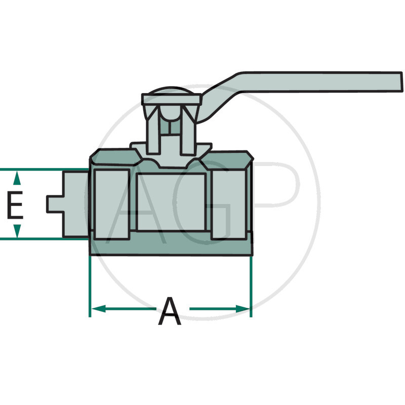 Mosazný kulový kohout