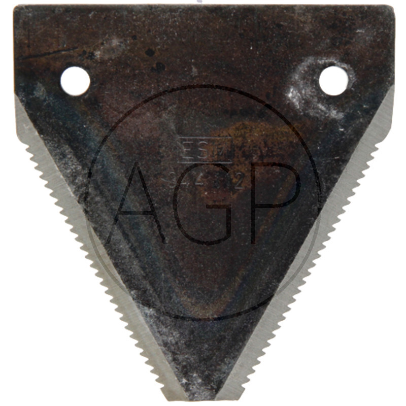 Zubatá sekací čepel ESM pro lištové / prstové sekačky o šířce čepel 76 mm a délce 80 mm