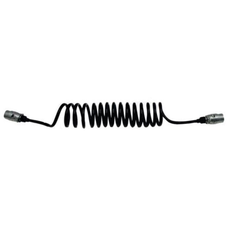Spirálový 7-pólový kabel Jäger 2,9 m se 2 kovovými konektory