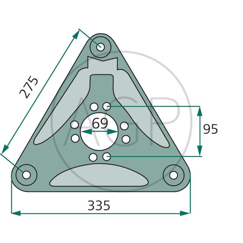 Žací kotouč pro Vicon/PZ, na typy CM 167, 247