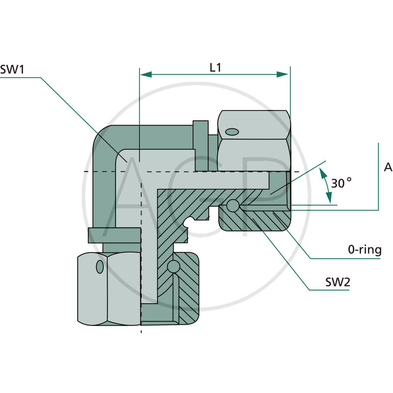 WA 1/8 FS-BSP x 1/8 FS-BSP