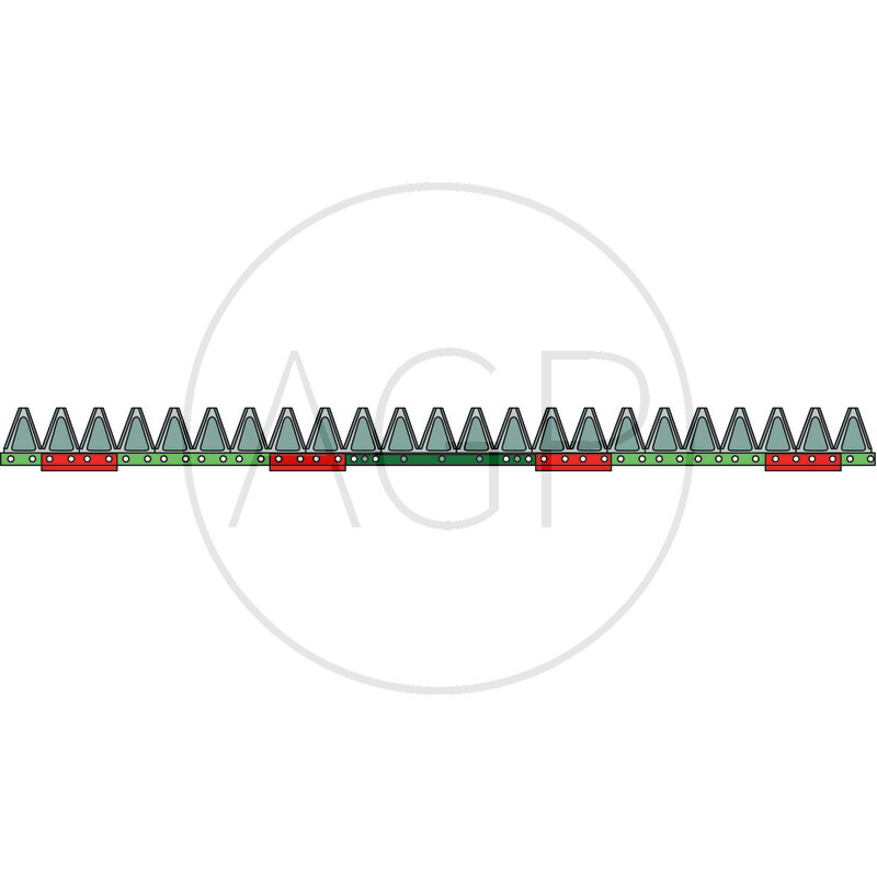 Nůž žací lišty ESM o délce 1220 mm s počtem 24 čepelí, FL 2+3 / 8+9