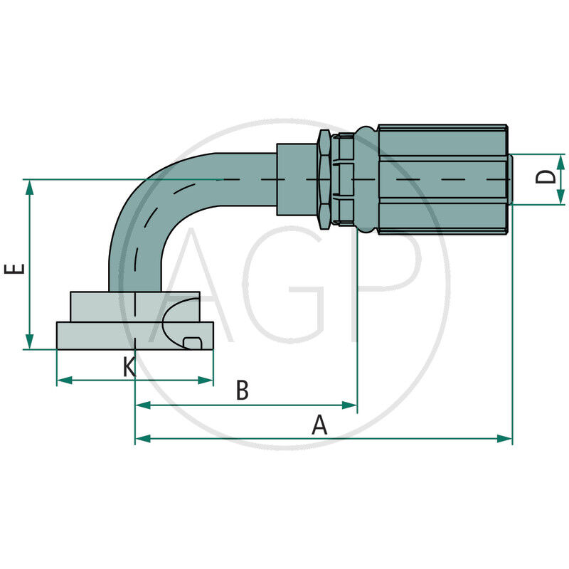 PNE 25 SFL 1.1/4 90° SL=61,6