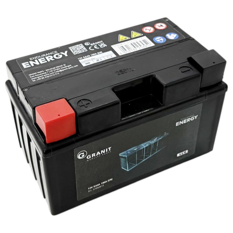 AGM baterie 12V kapacitě 8,6Ah bezúdržbová se startovacím proudem 190 A