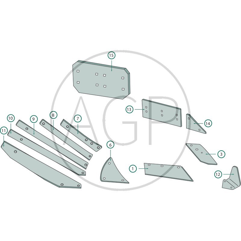 Plaz pravé i levé provedení dlouhé pro Lemken