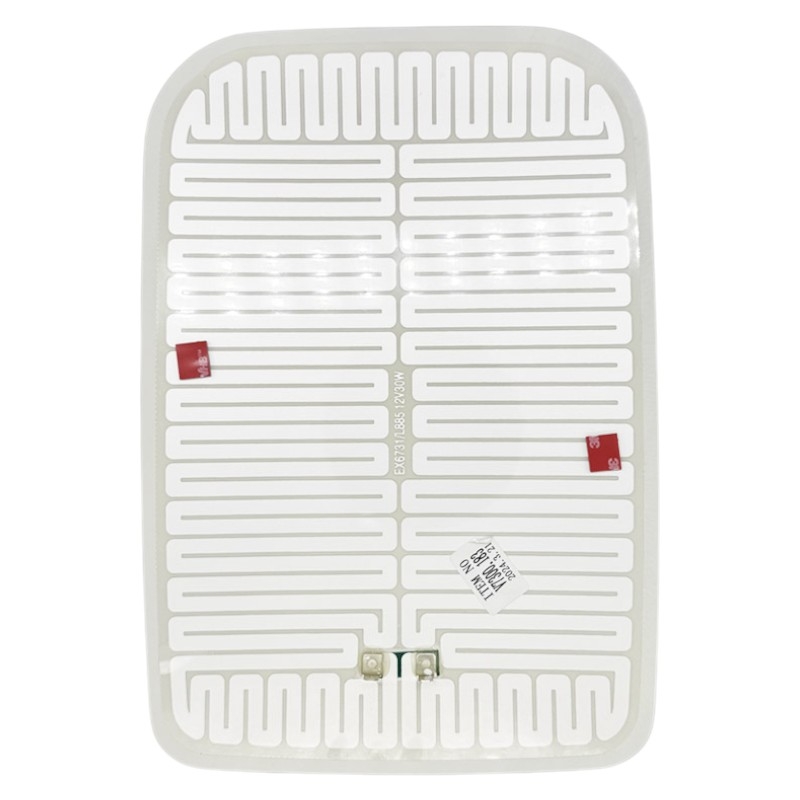 Náhradní vyhřívané sklo zrcátka 330 × 214 mm pro traktory Case IH a New Holland