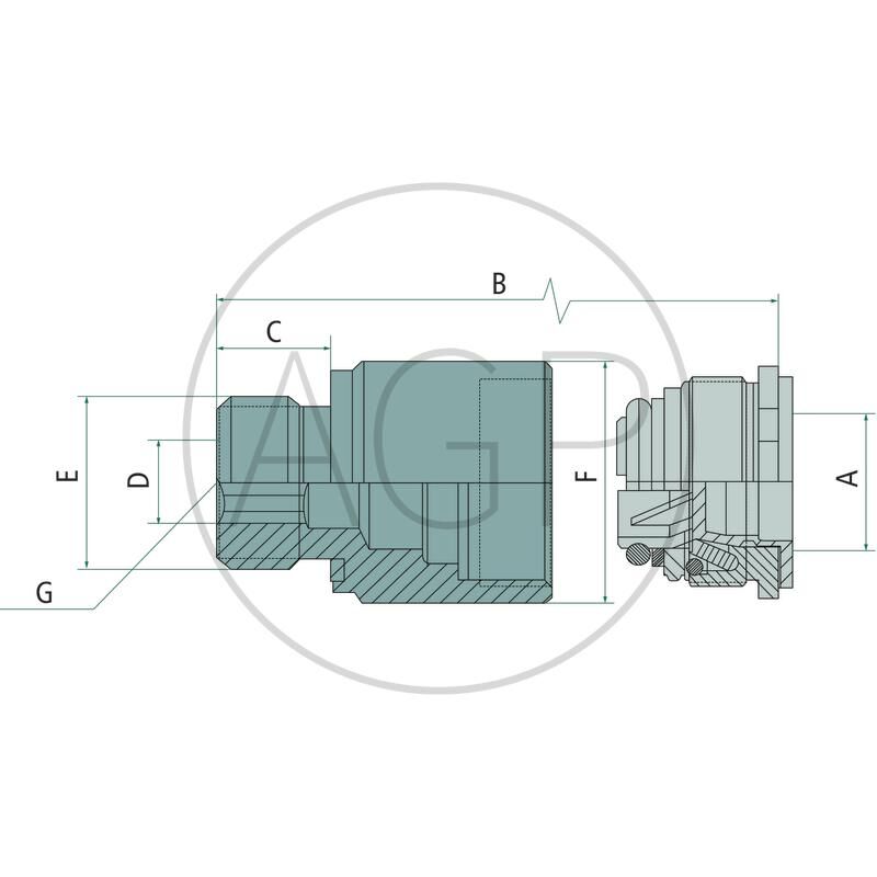 WEO-Zdířka 3/8 (13 mm); M16 x 1,5 vnější závit; ISO 6149-3