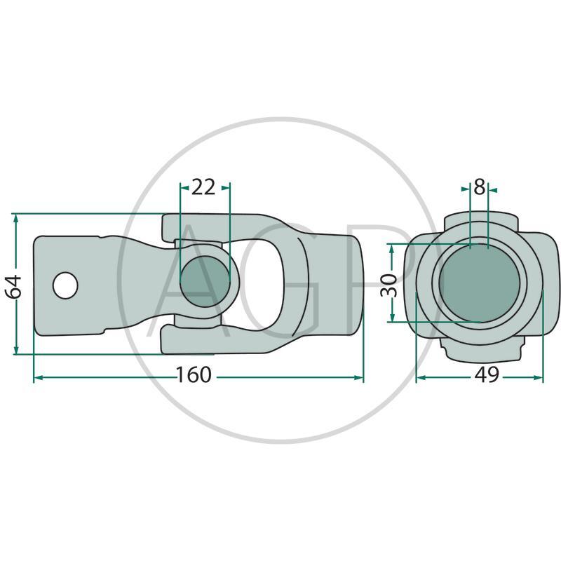 Křížový kloub komplet