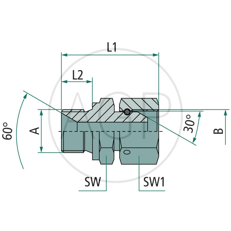 GA 3/8 M x M12 FS