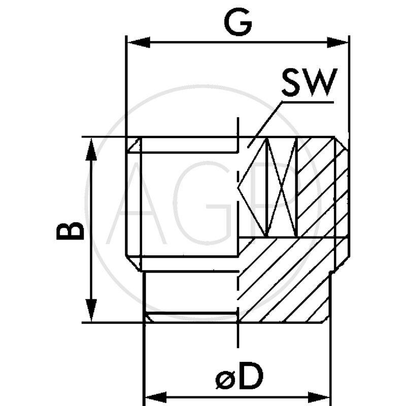 F-VOB-1/2-MSv Závěrný šroub