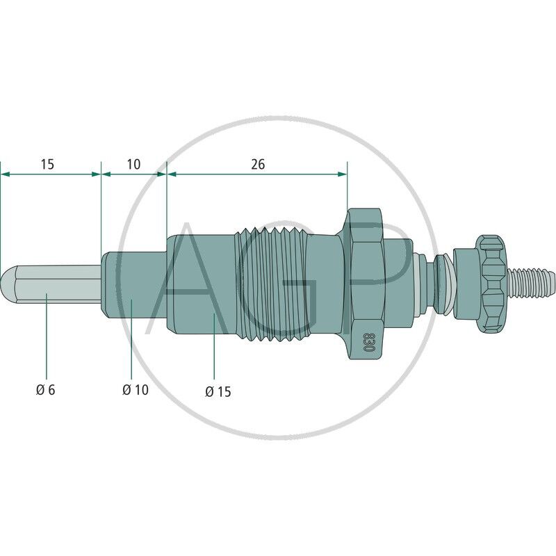 Žhavící svíčka 12,5V vhodná pro traktory Case IH