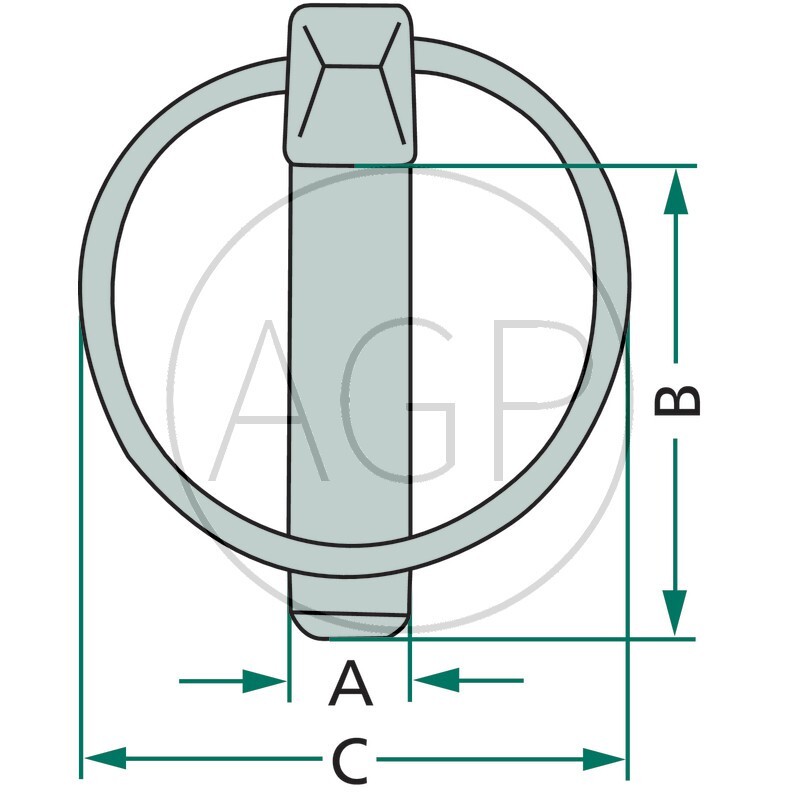 Bezpečnostní závlačky s pojistkou pro třetí body 5 ks průměr 6 mm délka 41 mm
