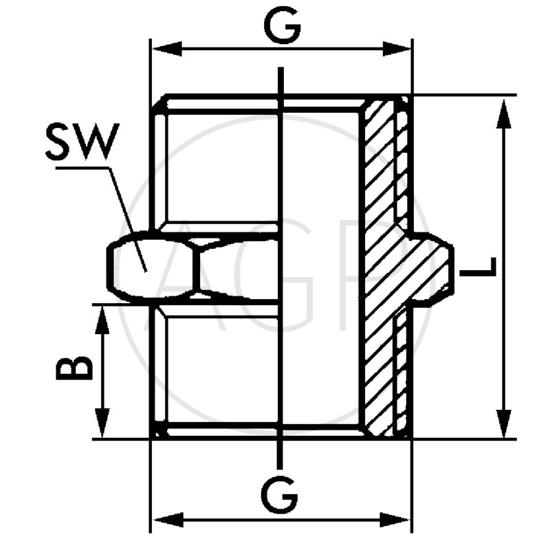 F-D-M5-MSv Oboustranné šroubení